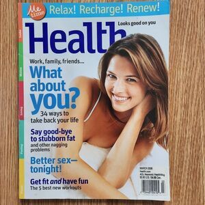 Health Magazine 2006 March Back Issue Women Fitness